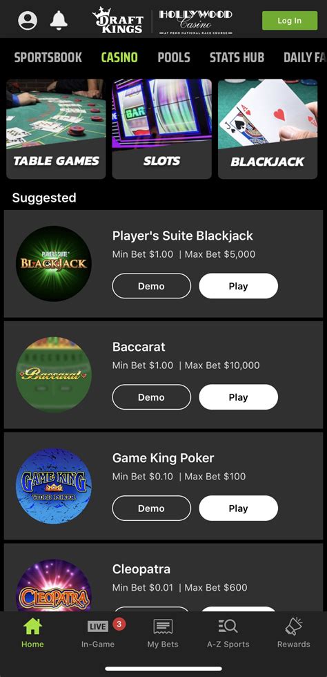draftkings casino pa online login